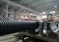 Ligne ondulée de production à la machine d'extrusion de tuyau de double mur simple de PVC de HDPE de pe