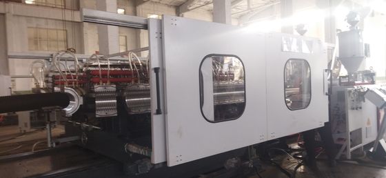 Water or Air Cooling Double Wall Corrugated Pipe Extrusion Line with Main Electrical Parts from Siemens