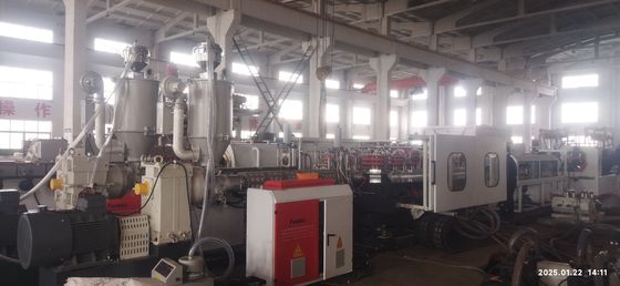 Water or Air Cooling Double Wall Corrugated Pipe Extrusion Line with Main Electrical Parts from Siemens