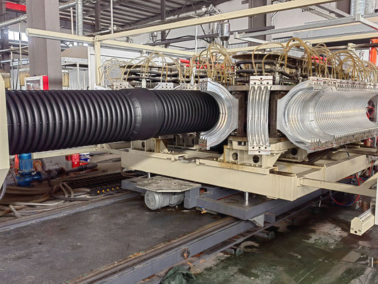 Double Wall Corrugated Pipe Extrusion Line with Deep Screw Channel Structure