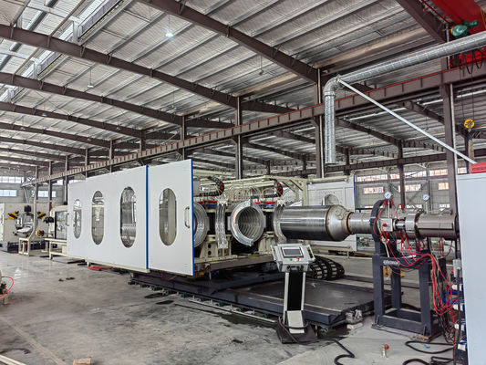 Double Wall Corrugated Pipe Extrusion Line with Deep Screw Channel Structure