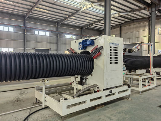 Diameter 16-1500mm Double Wall Corrugated Pipe Extrusion Line With Vacuum Forming And Aluminium Alloy Mould Material