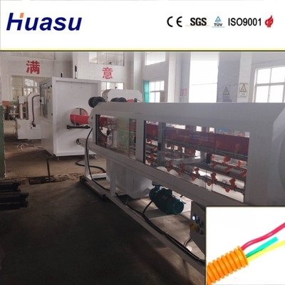 Automatic PVC PE MPP PA HDPE Corrugated Pipe Extrusion Line High Performance