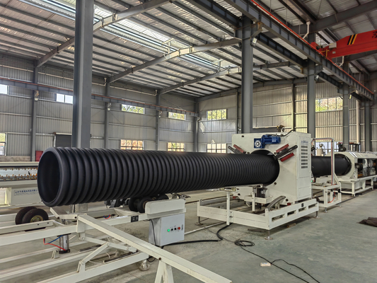 High Speed Double Wall Corrugation Pipe Machine with Single-screw Screw No