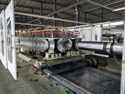 High Speed Double Wall Corrugation Pipe Machine with Single-screw Screw No