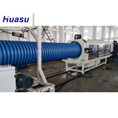 Automatic PVC PE MPP PA HDPE Corrugated Pipe Extrusion Line High Performance