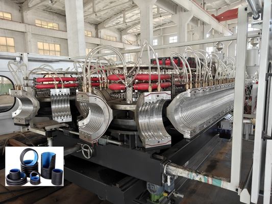 Single-Screw Double Wall Corrugated Pipe Extrusion Line 32-1600mm