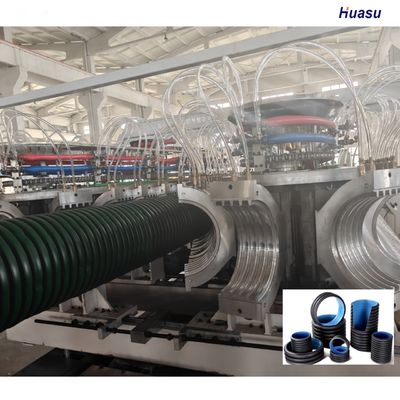 High-Efficiency Plast Corrugated Pipe Machine Extrusion Line with PLC Control System