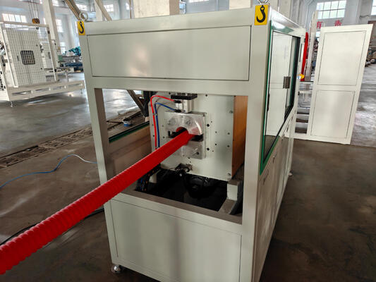 Water Cooling Double Wall Corrugated Pipe Extrusion Line with Integral Type Extruder and Siemens Electric Components