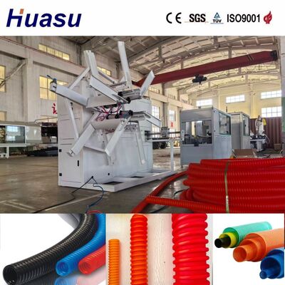 Energy Saving Single Wall Corrugated Pipe Extrusion Line with Siemens PLC Control for 32mm-1600mm Pipe Diameter
