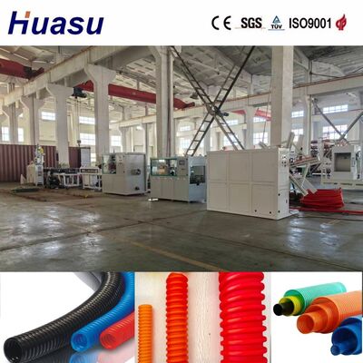 Full Automatic Single Wall Corrugated Pipe Extrusion Line with 60-2000kg/h Output, 32mm-1600mm Pipe Diameter, and PLC Remote Control