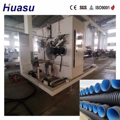 PLC Controlled Double Wall Corrugated Pipe Extrusion Line with Belling-on-line Expansion for 32-1600mm Diameter Pipes