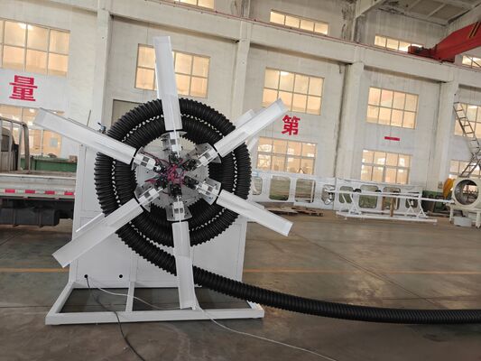 Single Wall Corrugated pipe production line designed for Spiral pipe manufacturing