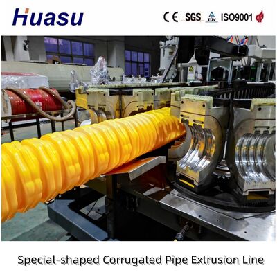 Blue Big Size HDPE Corrugated Drainage Pipe Special Shape Sewage Plastic Pipeline