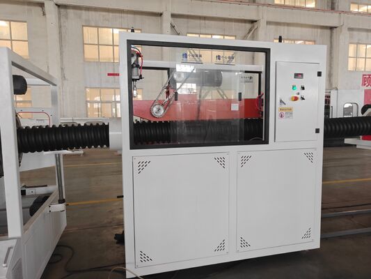 Computerized HDPE double wall corrugated pipe extrusion line for PP PE plastic processed pipes providing extrusion and performance