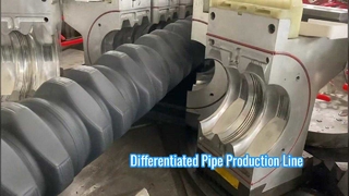 Ligne de production de tuyaux différenciés