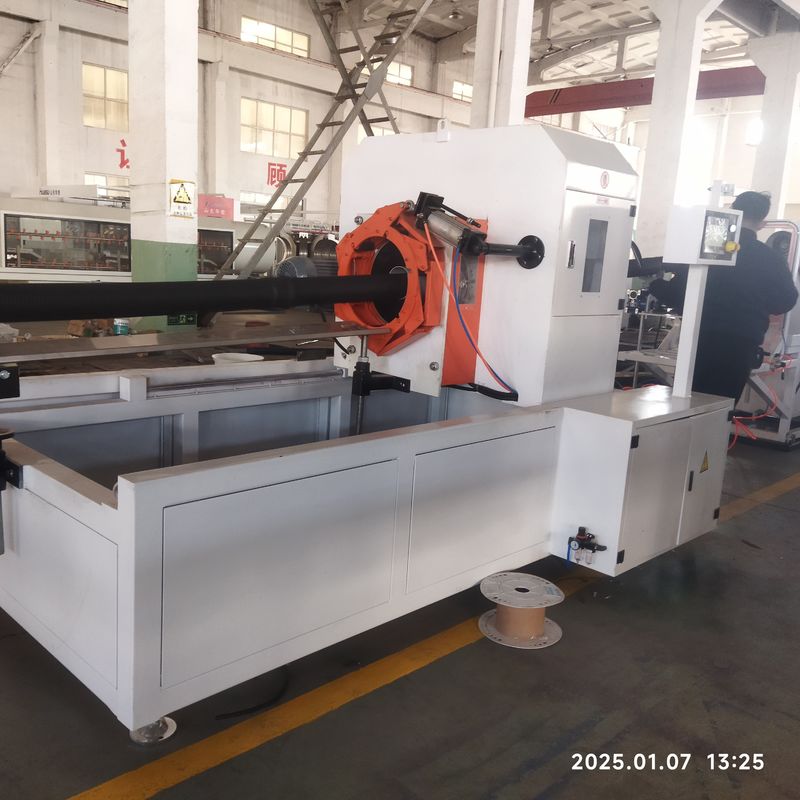 Ligne d'extrusion de tuyaux ondulés à double paroi automatique avec moteur Siemens et système de contrôle PLC pour une production de 8 à 15 kg/h