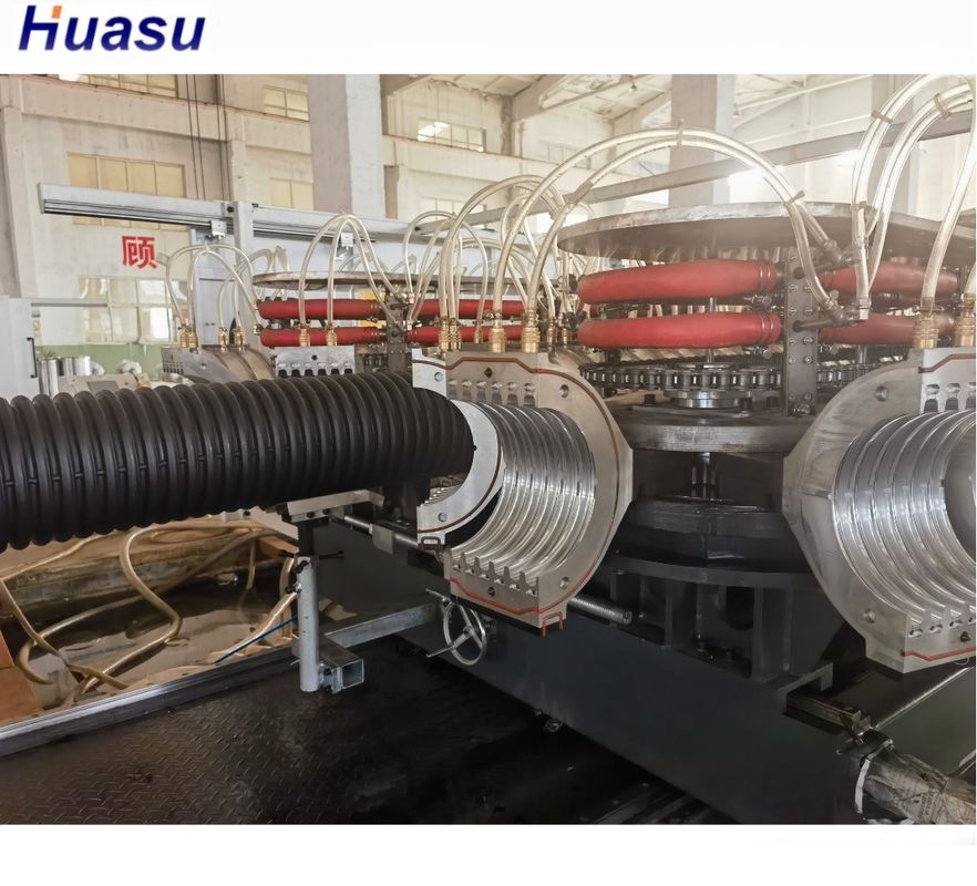 Ligne d'extrusion de tubes ondulés à vis unique pour la production de tubes de fil et de câbles