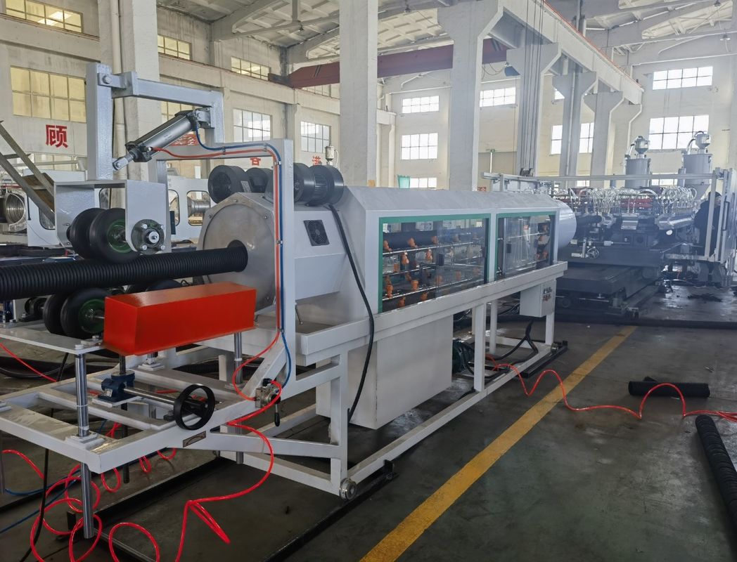 Ligne d'extrusion de tubes ondulés à double paroi PE PP avec pièces électriques principales Siemens