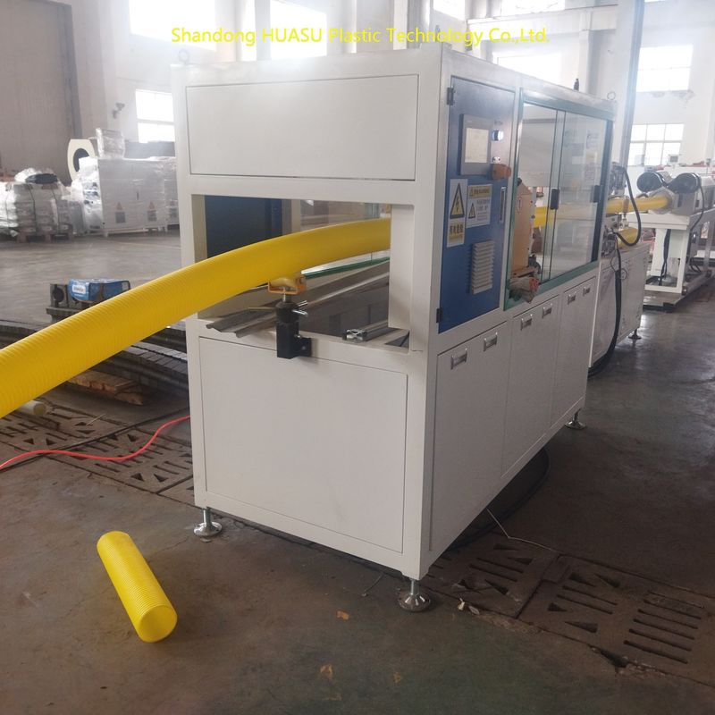 Ligne d'extrusion de tuyaux en plastique à puissance totale automatique personnalisable avec composants électriques Siemens/ABB et refroidissement à eau haute pression