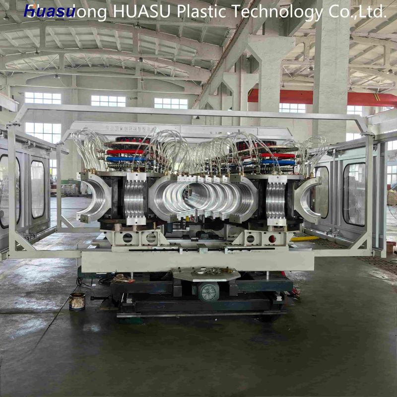 Machine de tuyauterie ondulée à double paroi de 32-800 mm avec sortie de 500 à 2000 kg/h et système PLC Siemens