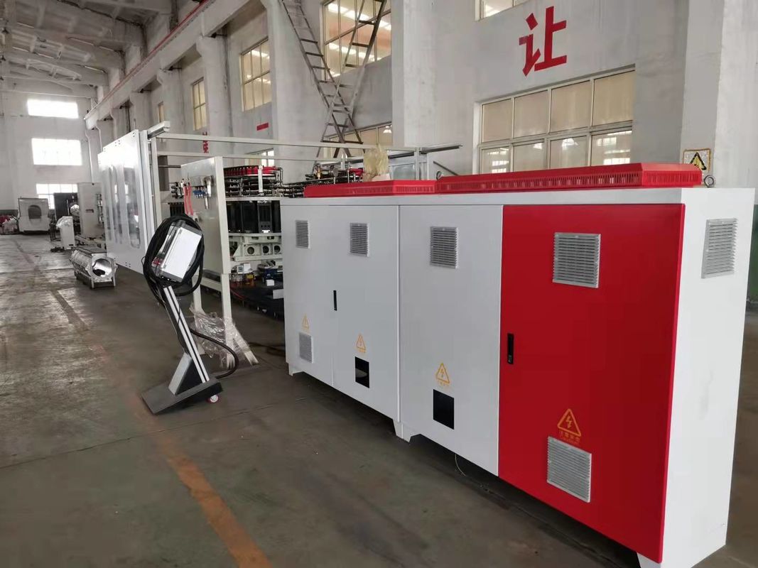 Machine de production de ligne d'extrusion de tuyaux ondulés contrôlés par PLC Siemens avec une profondeur de nitrure de 0,4-0,7 mm