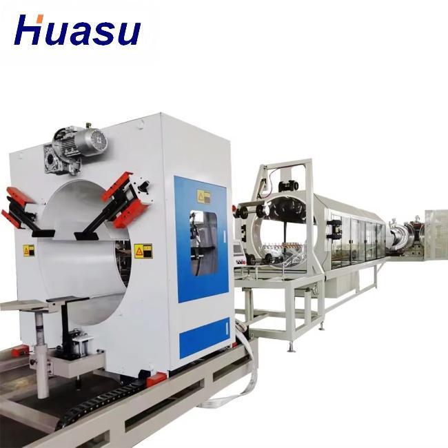 Extrudeuse conique à double vis DWC, ligne d'extrusion de tuyaux de 32 à 1600 mm de diamètre et de 60 à 2000 kg/h de capacité