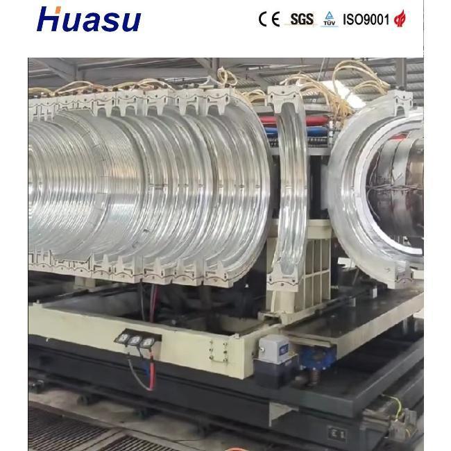 Ligne d'extrusion de tuyaux ondulés à double paroi avec une plage de diamètre de coupe de 32 à 1600 mm, dotée de la technologie Siemens PLC pour une productivité élevée