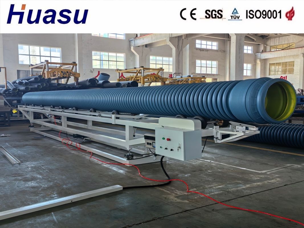 Ligne d'extrusion de tuyaux ondulés à double paroi HUASU HDPE 500-2000 kg/h