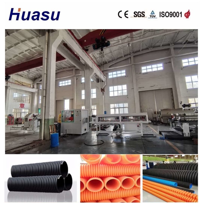 Ligne d'extrusion de tuyaux ondulés à paroi simple avec télécommande en ligne et solutions de forme d'onde personnalisables pour les tuyaux en PVC PE MPP PA HDPE