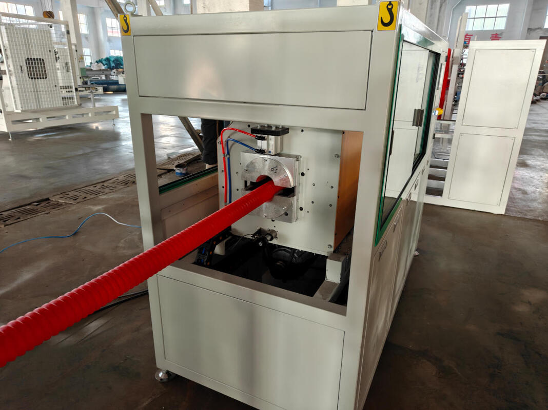 Ligne d'extrusion de tubes ondulés à paroi unique avec moteur principal et système de commande PLC de Siemens