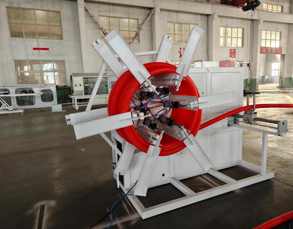 Machine d'extrusion de tuyaux ondulés à double paroi avec vis et canon HV740, contrôleur de fréquence Siemens et matériau d'engrenage 20CrMnTi