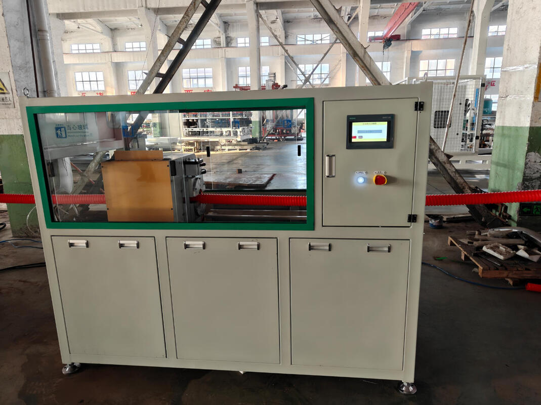 Machine d'extrusion de tuyaux ondulés à double paroi avec vis et canon HV740, contrôleur de fréquence Siemens et matériau d'engrenage 20CrMnTi