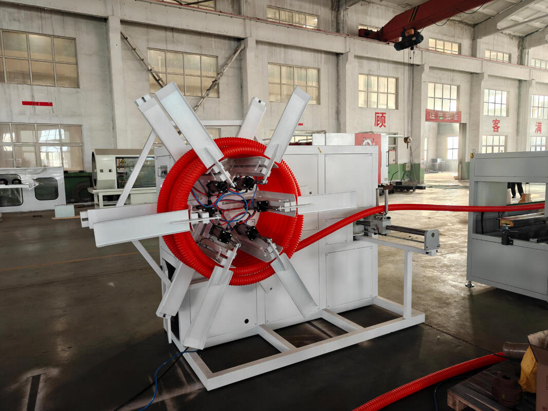 Ligne d'extrusion automatique de tuyaux ondulés à double paroi avec pièces électriques de la marque Siemens et moule en alliage d'aluminium