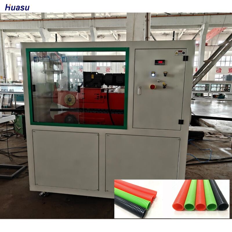 Ligne d'extrusion de tubes ondulés à paroi unique de haute précision avec capteur de température et moteur Siemens pour une production précise