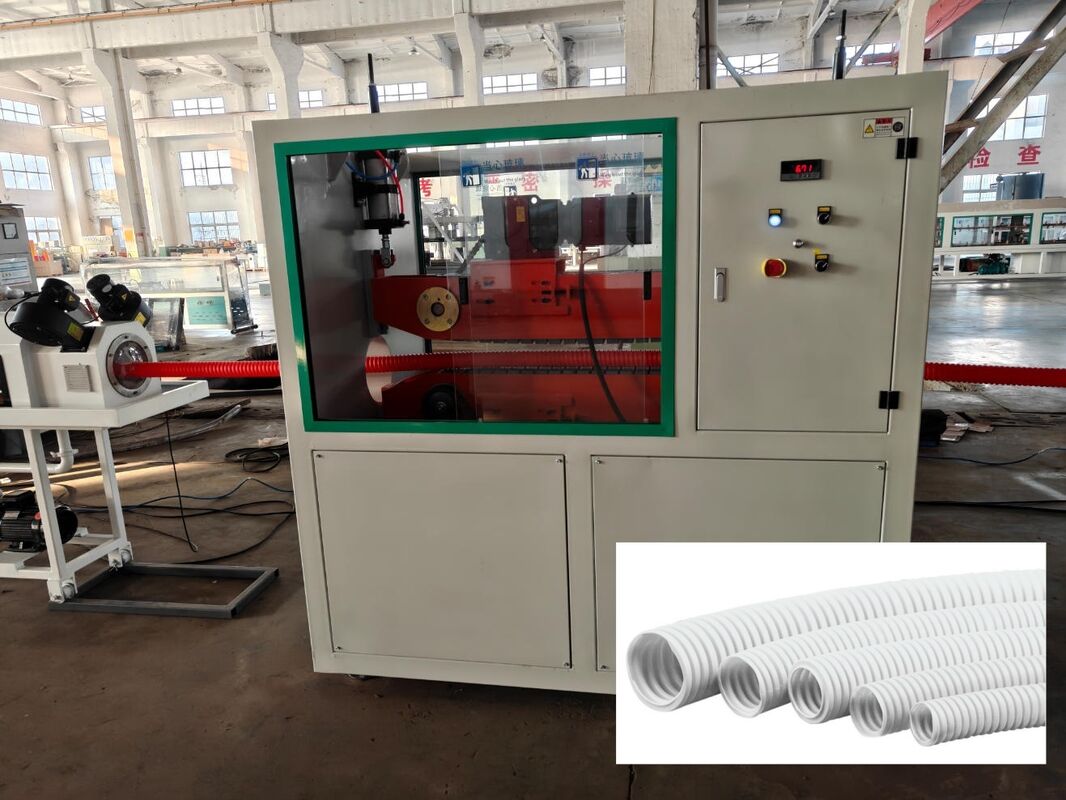 Machine de tuyaux ondulés à double paroi en PEHD PP PVC avec corrugateur à moule rotatif pour la fabrication de tuyaux