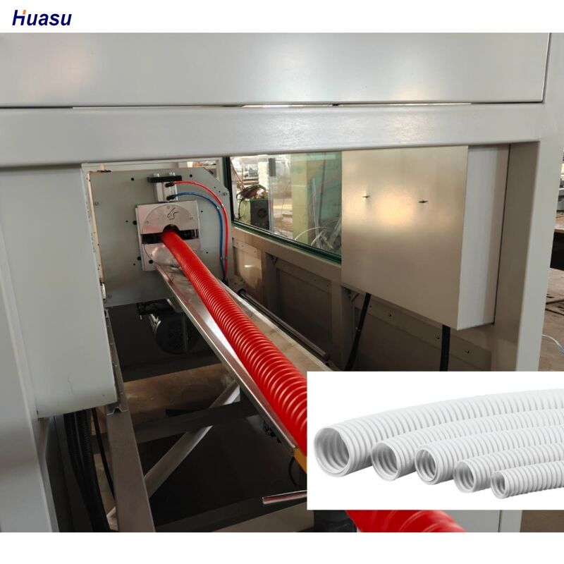 Équipement de ligne de production de tubes ondulés en PEHD pour diverses applications d'extrusion de tubes en plastique
