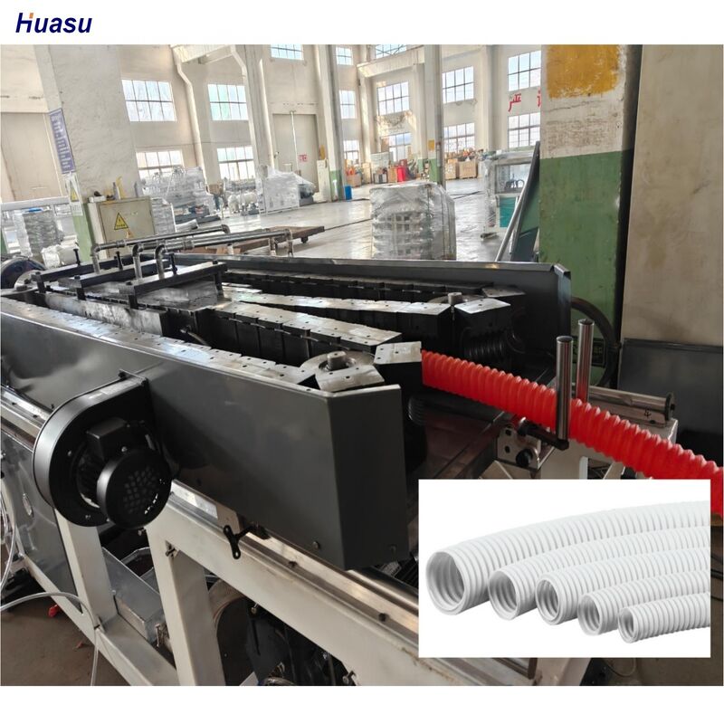 Machine d'extrusion de tuyaux ondulés à double paroi en PEHD, PP, PVC conçue pour la fabrication de tuyaux en plastique de haute précision