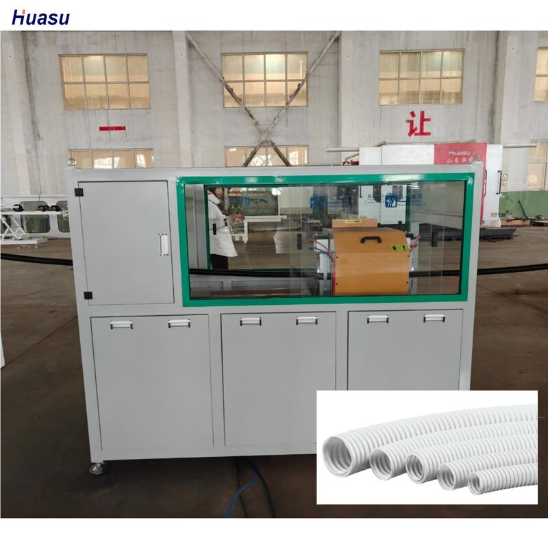 PLC avec télécommande à paroi unique extrusion de la ligne de tuyauterie ondulée machine d'extrusion équipée de relais Omron pour la production