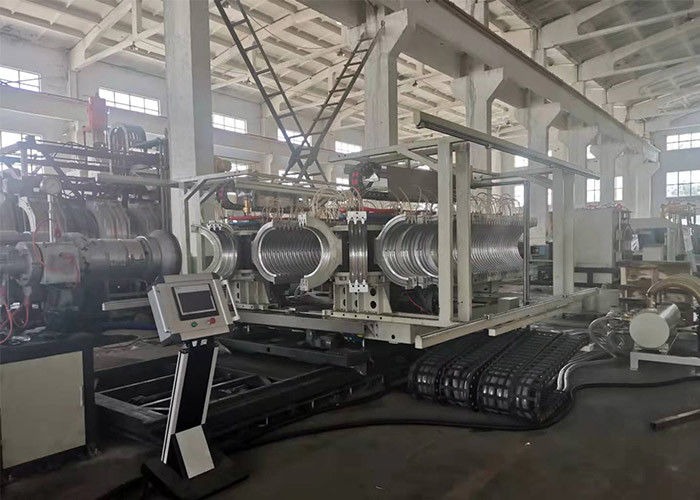 Extrudeuse ondulée de tuyau de pp mur à mur unique à grande vitesse de PE de double faisant la machine