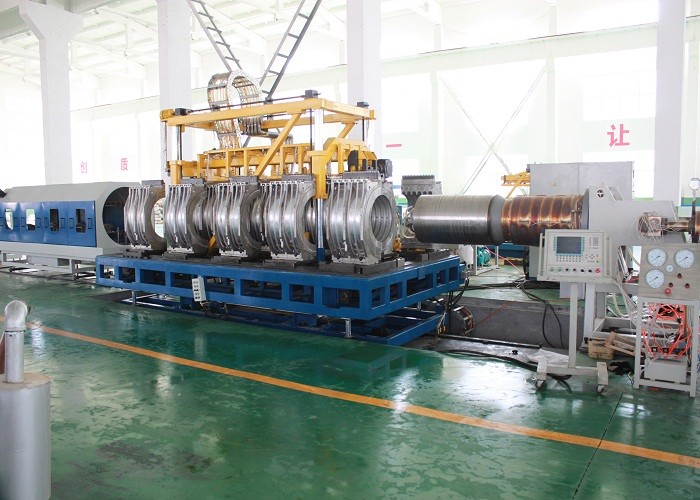 Ligne machine ondulée d'extrusion de tuyau de PVC de HUASU de production de tuyau de mur de double de PVC