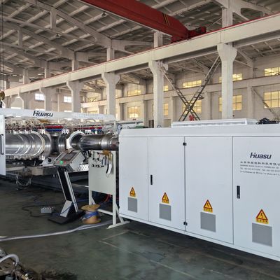 DWC Pipe Extrusion Line with 32-1600mm Pipe Diameter 60-2000kg/h Capacity and PLC Control System for PVC PE MPP PA HDPE Pipes