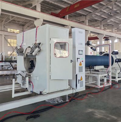 Large Diameter Polyethylene Corrugated Pipe Extrusion Line For 1600mm Max Diameter