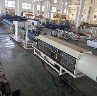 Large Diameter Polyethylene Corrugated Pipe Extrusion Line For 1600mm Max Diameter