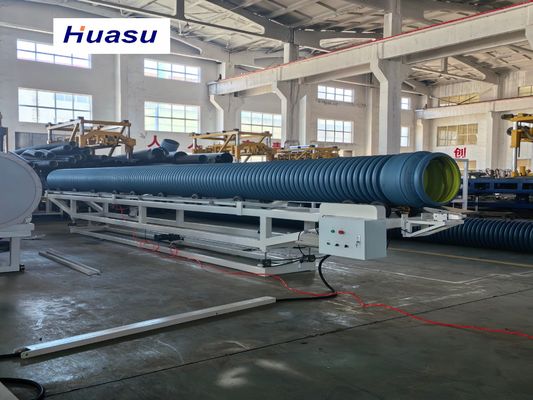 High Speed 32-1600mm Pipe Diameter DWC Pipe Extrusion Line with 60-2000kg/h Capacity and Siemens PLC Control System