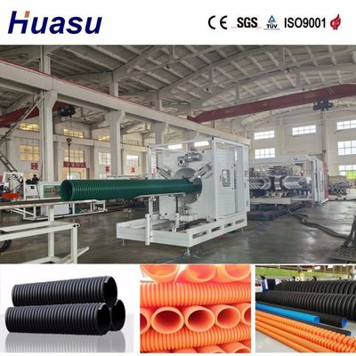 Customized PE PP PVC Corrugated Pipe Production Line with PLC Fully Automatic Control for Efficient Plastic Pipe Extrusion