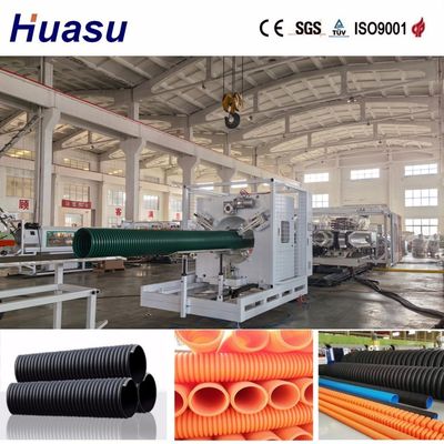Customized PE PP PVC Corrugated Pipe Production Line with PLC Fully Automatic Control for Efficient Plastic Pipe Extrusion
