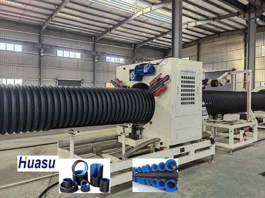 Plastic Pipe Production Extrusion Line Corrugated Pipe Machining