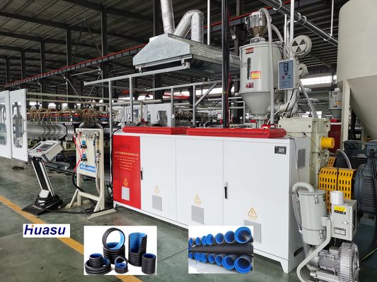 Plastic Pipe Production Extrusion Line Corrugated Pipe Machining