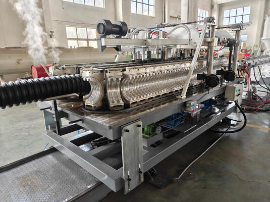 Automatic Double Wall Corrugated Pipe Extrusion Line with High Hardness Barrel Screw HV>740 and ISO CE Certification